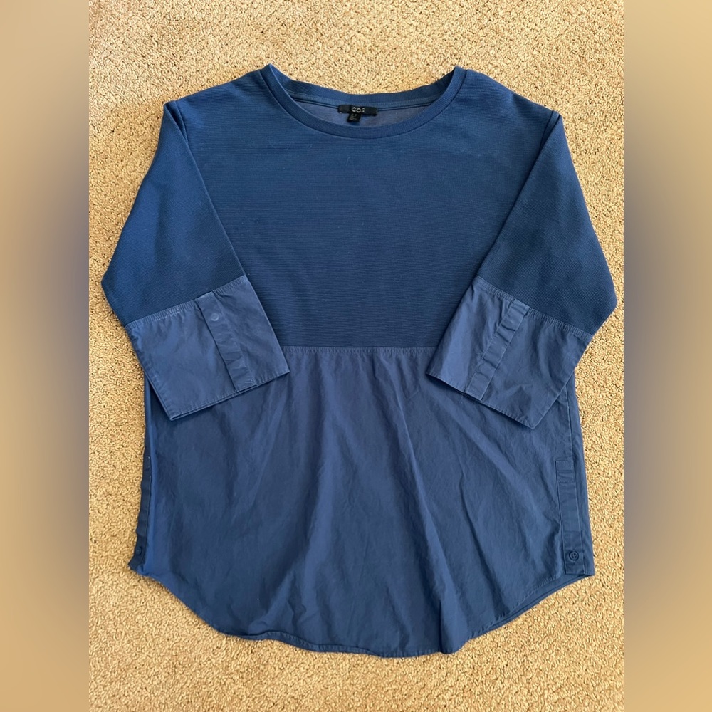 COS Blue Top